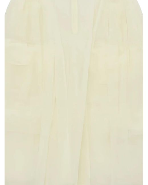 Simone Rocha Natural Textured Skirt
