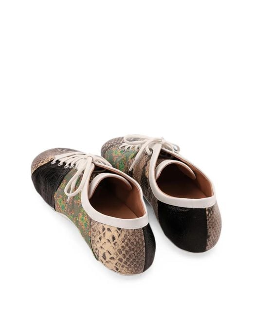 Dries Van Noten Multicolor Patchwork Ballerina Sneakers for men