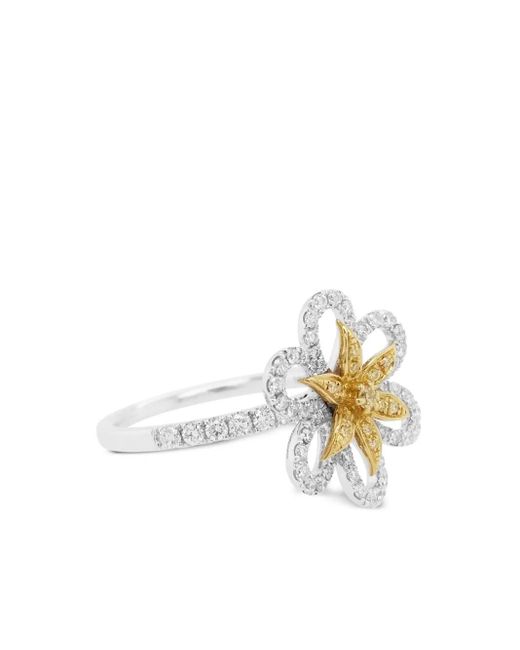 HYT Jewelry ダイヤモンド リング 18kイエローゴールド&プラチナ White