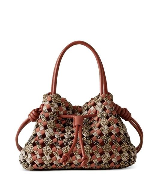 Borbonese Brown Mini Sac Cabas Nest