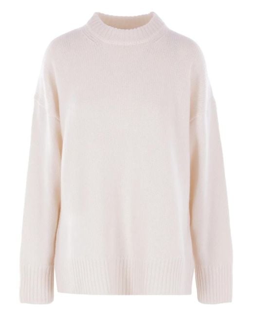 Co. White Crew-Neck Sweater