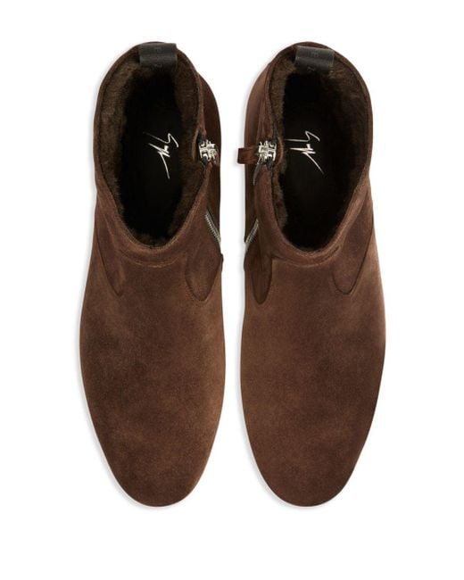 Giuseppe Zanotti Brown Ankle Boots for men