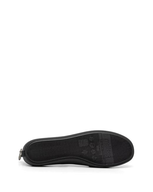 Melissa White Lace-Up Ballet Flats