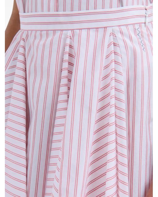 Minijupe À Rayures Marni en coloris Pink