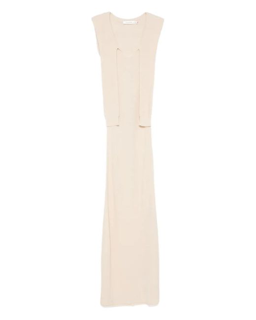 Robe Longue Vao Sans Manches AYA MUSE en coloris White