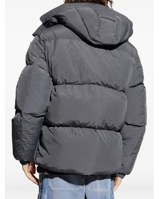メンズ DIESEL W-rolfys パデッドジャケット Gray