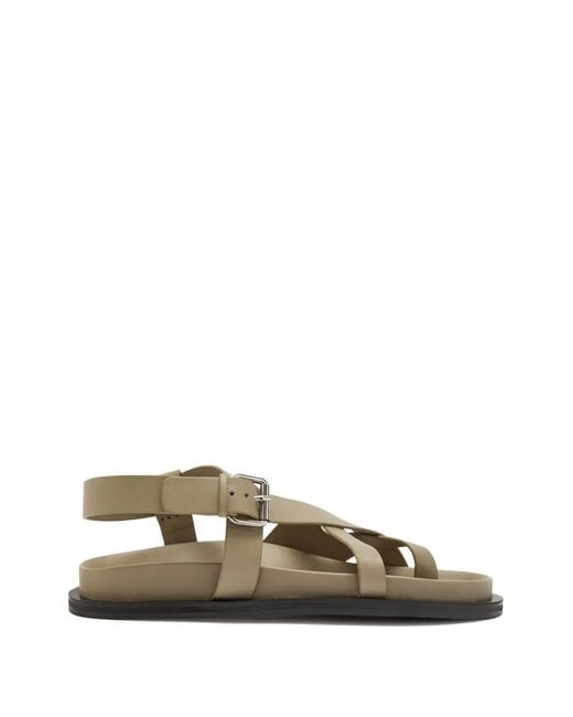 A.Emery Natural Buckle Strap Sandals