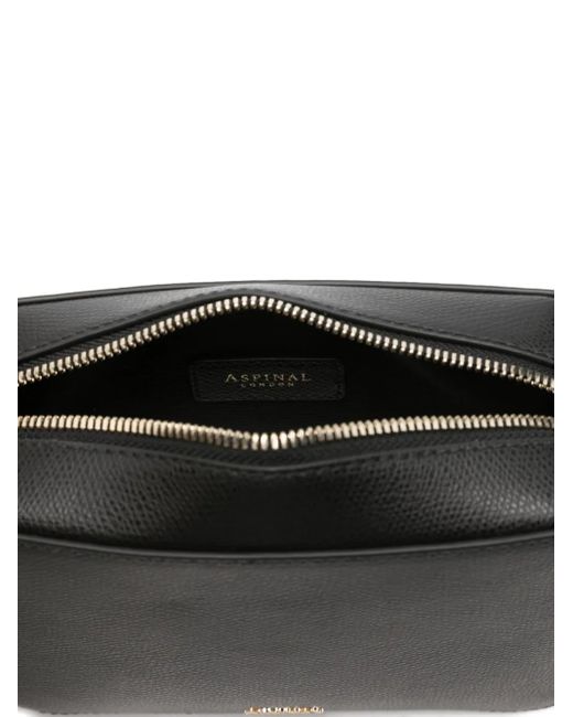 Aspinal Black Camera Mini Crossbody Bag