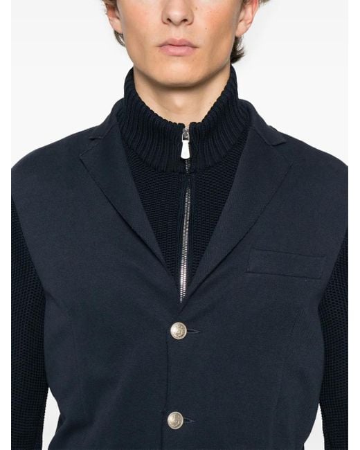 Blazer A Strati di Eleventy in Blue da Uomo