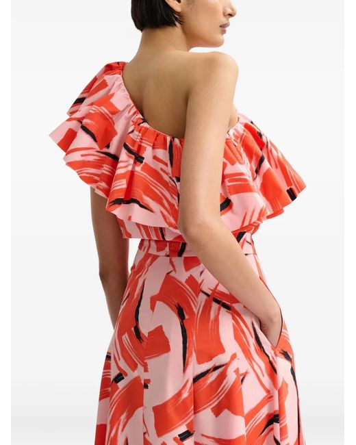 Essentiel Antwerp Red Jillian Ruffled Blouse