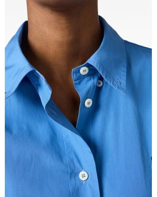 Miu Miu Blue Poplin Shirt