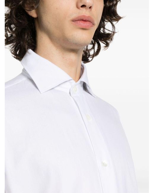 Camicia Dandy di Eleventy in White da Uomo