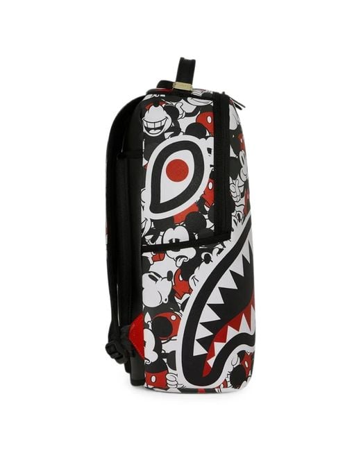 Sprayground White X Disney Mickey Crammed Backpack for men