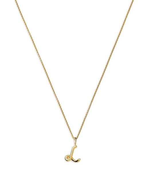 Missoma Metallic Mini Initial L Pendant Necklace