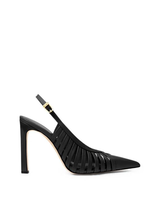 Michael Kors Black Adriana Cage-Detail Slingback Pumps