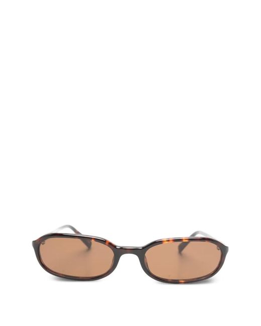 Chimi Natural Edith Rectangle-Frame Sunglasses