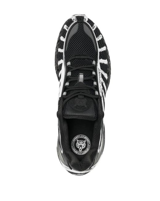 Philipp Plein Black Thunderstorm Panelled Sneakers