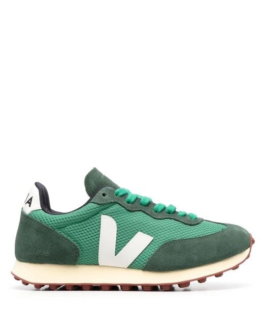 Veja Green Rio Branco Mesh And Leather Trainers