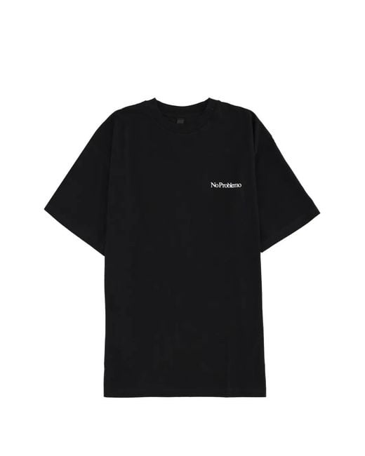 No Problemo Black Logo-Print T-Shirt