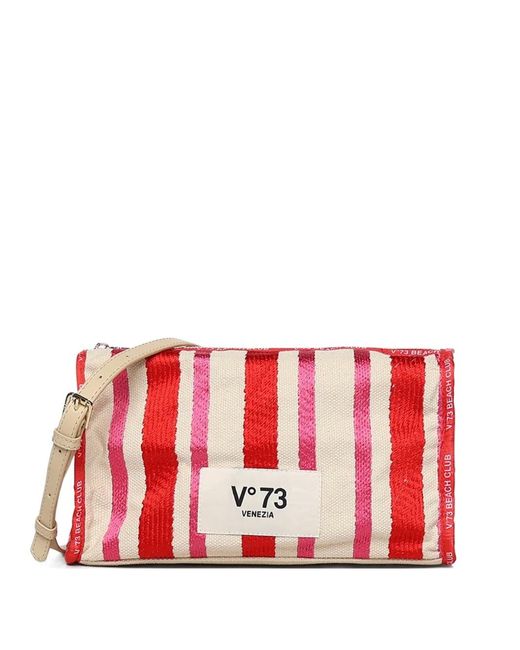 V73 Red Rilene Shoulder Bag