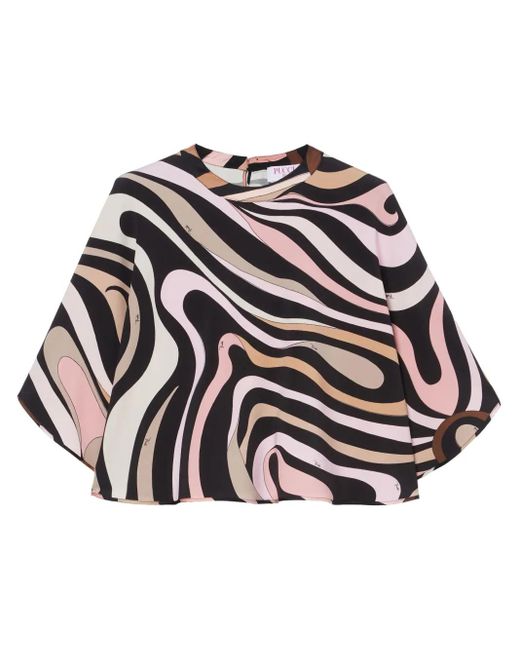 Emilio Pucci White Marmo Blouse