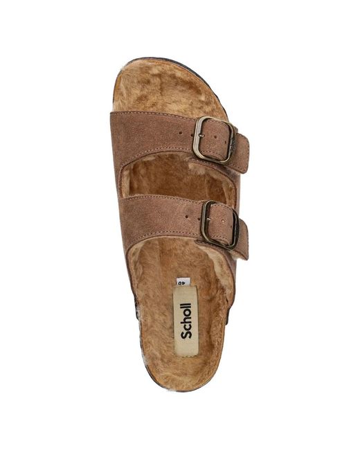 Scholl Brown Sandales Josephine À Boucle