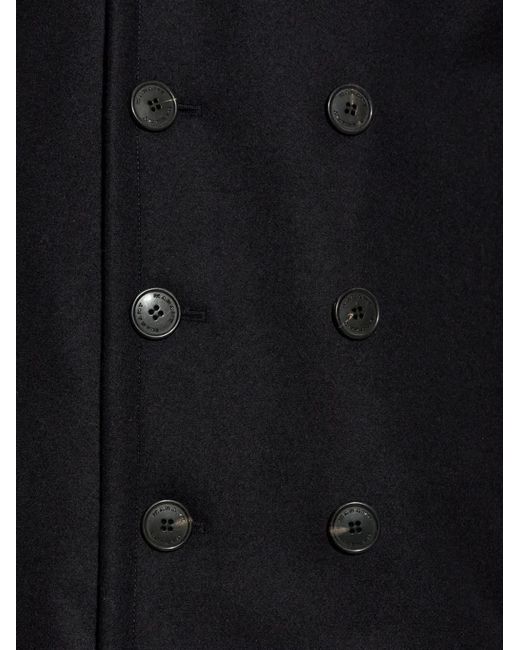 Isabel Marant Blue Wym Double-Breasted Coat for men