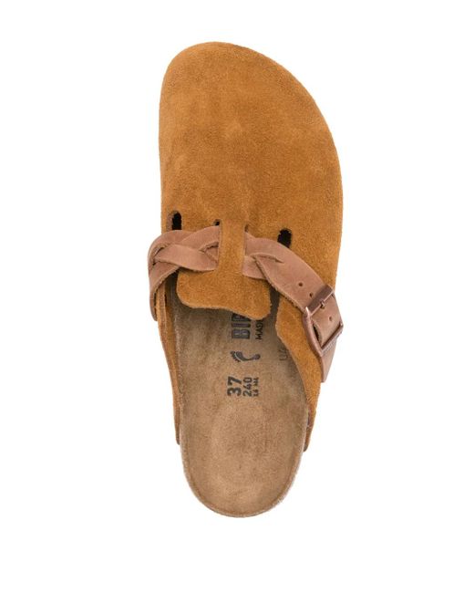 Birkenstock Brown Boston Braided Clogs