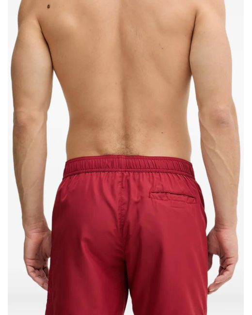 Trussardi Logo-Embroidered Swim Shorts for men
