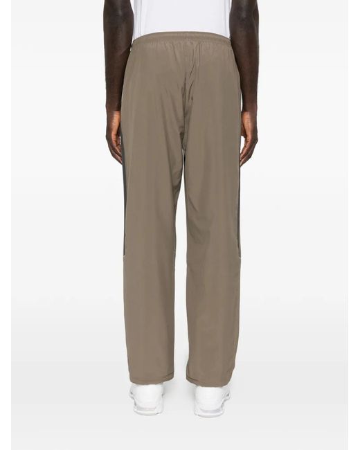 Adidas Gray Teamgeist Adicolor Stripe-Detail Track Pants for men