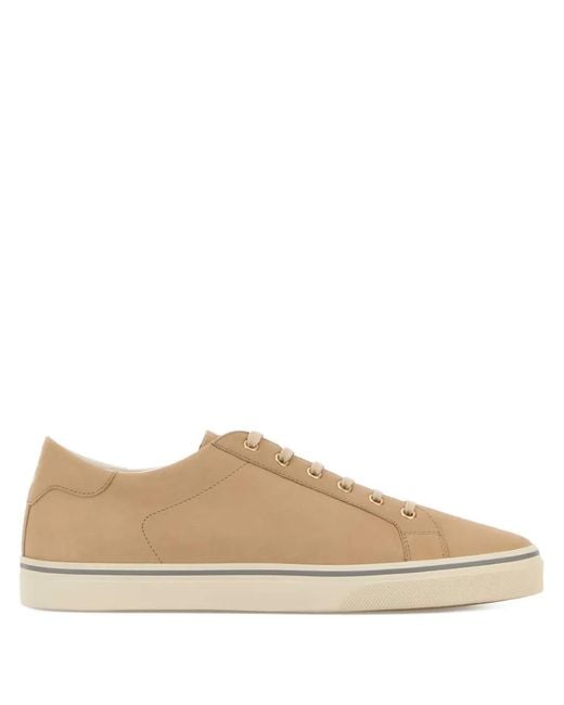 Brunello Cucinelli Brown Leather Sneakers for men