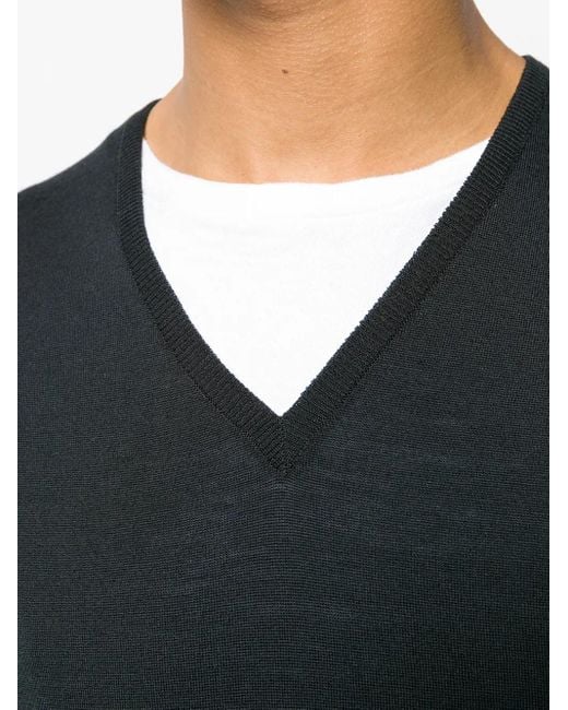 John Smedley Black Blenheim Sweatshirt for men