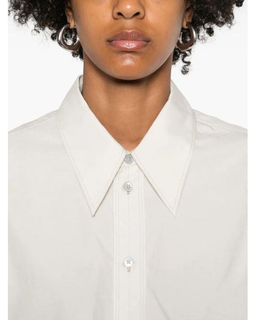Lemaire ボタン シャツ White