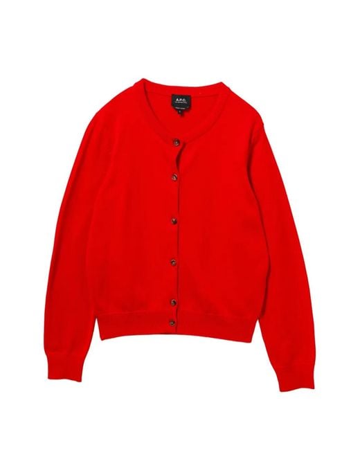 A.P.C. Red Cardigan Sally