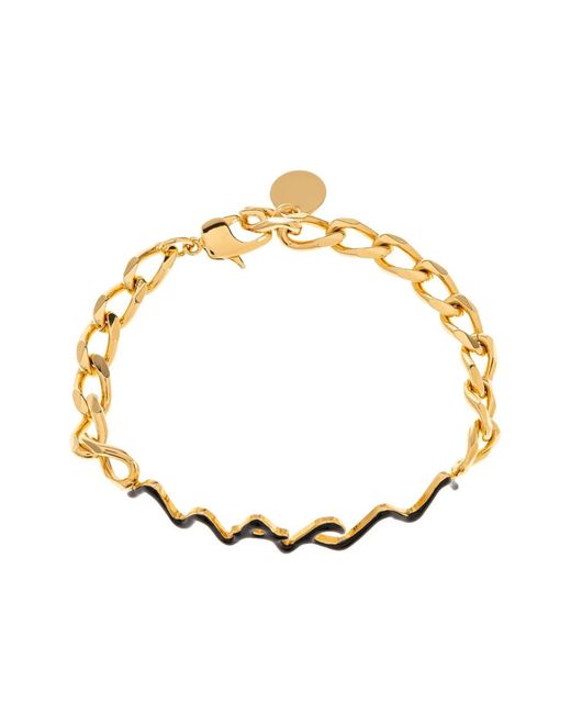 Marni Metallic Symbol Chain-Link Bracelet