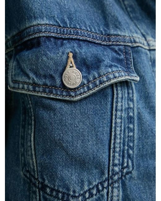 Boss Blue Jeansjacke mit Knopfverschluss