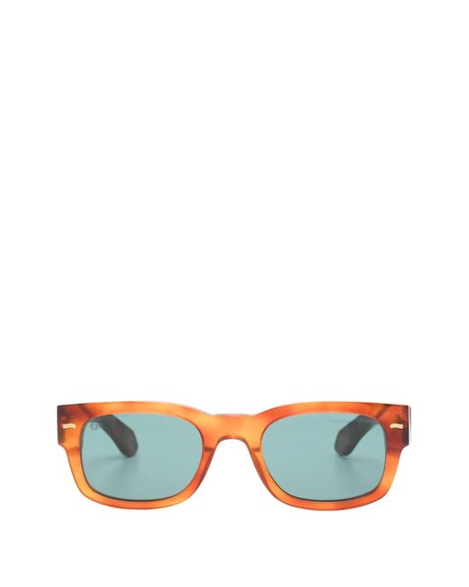 Kyme Blue Orlando Rectangle-Frame Sunglasses