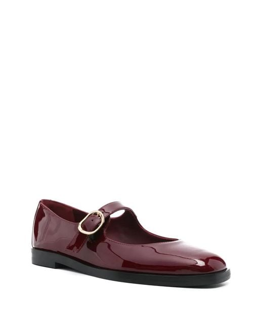 Stuart Weitzman Red Loralei Ballet Flats