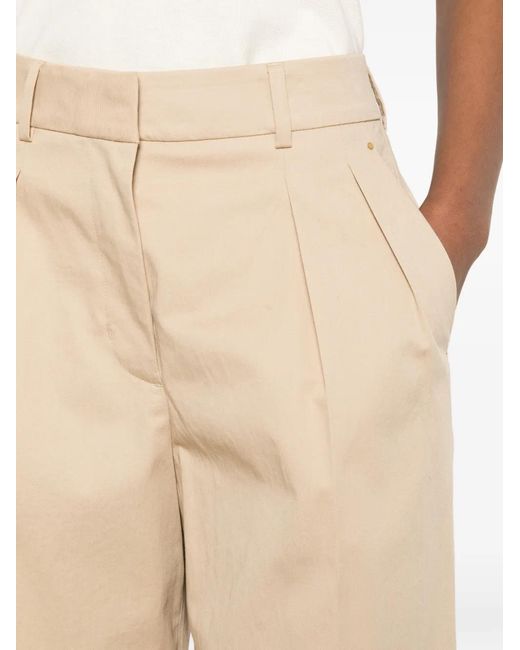 Moncler White Pleated Trousers