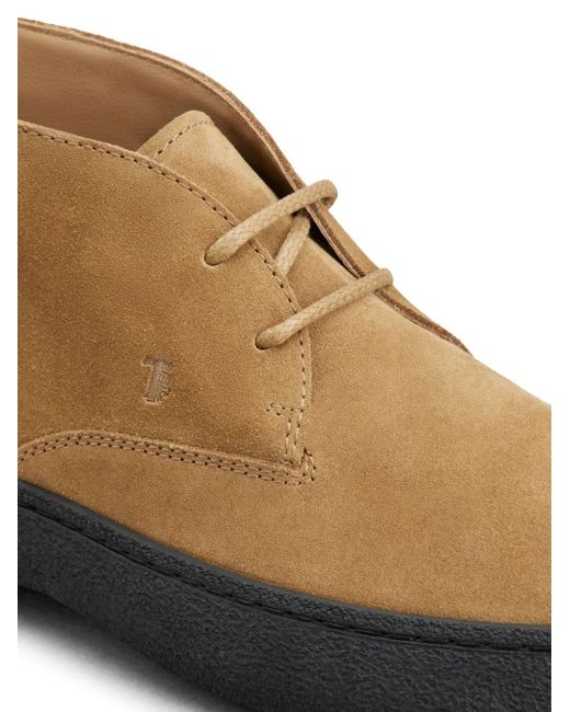 Tod's Brown Suede Desert Boots for men