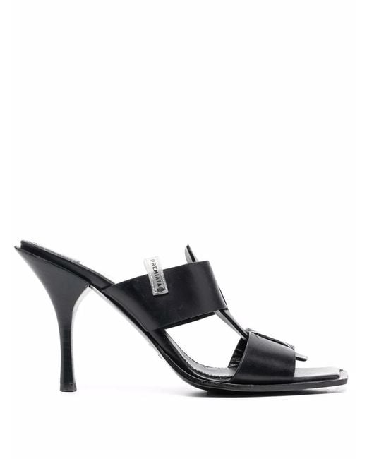 Premiata Black Double-Strap Sandals