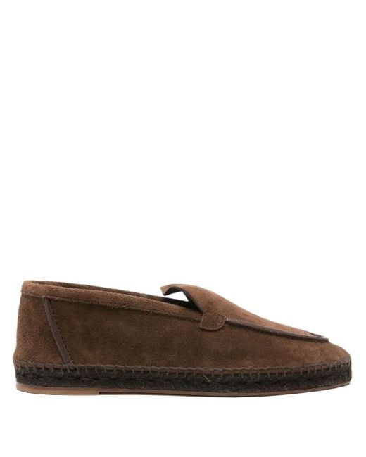 Castañer Men's Brown Suede Espadrilles