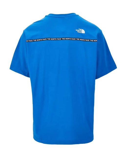 The North Face Blue Crew-Neck Logo T-Shirt for men