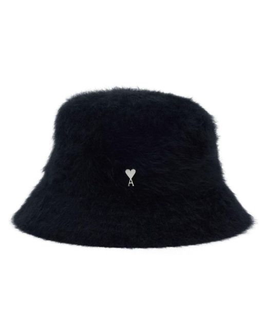 AMI Blue Ami De Coeur-plaque Bucket Hat