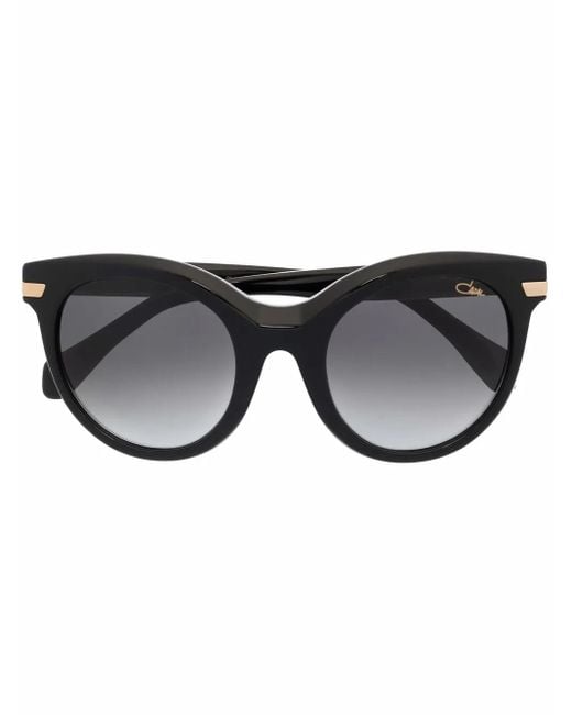 Cazal Black Round-Frame Sunglasses