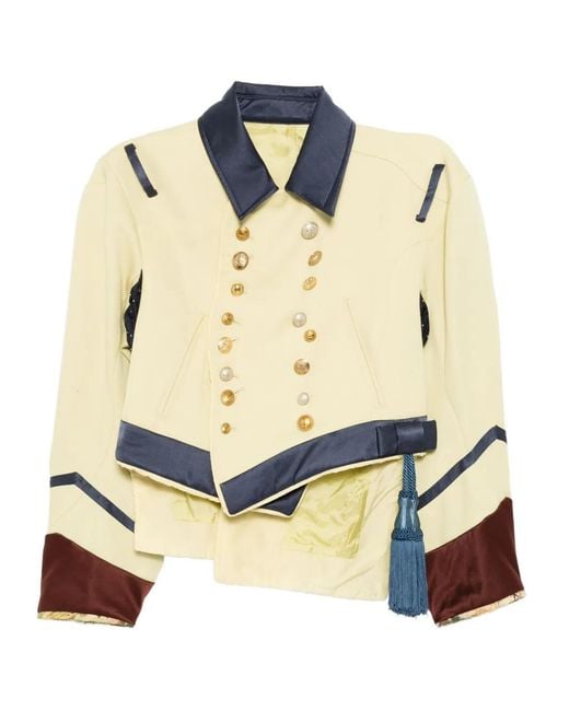 Undercover Blue Wool Double-Breasted Jacket