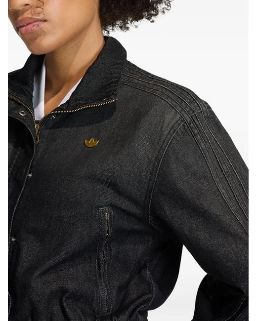 Adidas Black Denim Track Jacket