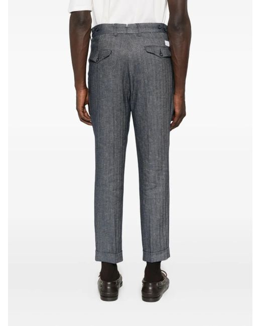 Manuel Ritz Bundfaltenhose mit Sterndetail in Gray für Herren