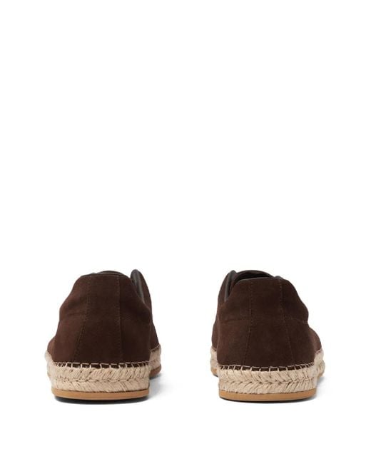 Scarosso Brown Suede Espadrilles for men