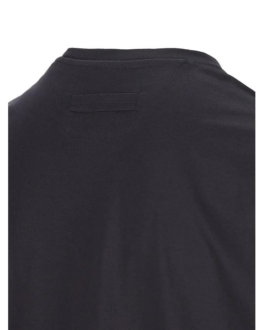 Zegna Black Crew-Neck Short-Sleeve T-Shirt for men